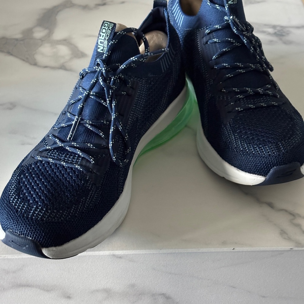 Skechers Go Run Air Sneakers - Blue and White